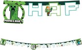 Wefiesta - Minecraft - Bannière Happy Anniversaire (2 mètres)