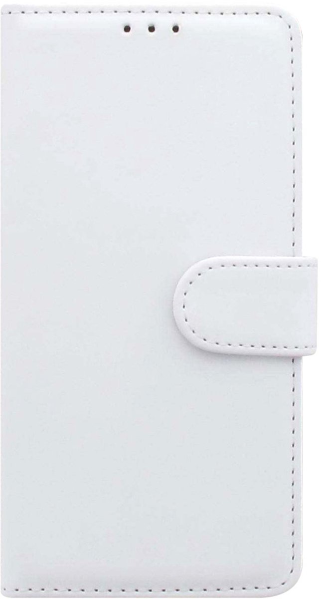 Nokia 1 Plus Hoesje Wit met Pasjeshouder