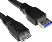 Akyga USB-kabel USB-A stekker, USB-micro-B 3.0 stekker 1.80 m Zwart AK-USB-13