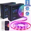 Lideka® - LED-strip 30 Meter - Pakket Van 15 + 15 - Incl. afstandsbediening en App - Multi-colour - Light Strips - Licht Strip - Led Verlichting