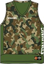 Spalding Reversible Shirt Heren - Camouflage / Khaki | Maat: XXL