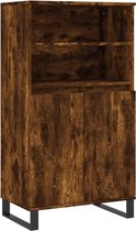 vidaXL - Haut - placard - 60x36x110 - cm - décoré - bois - fumé - chêne