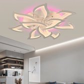 10 Lotus RGB - Dimbaar Met Afstandsbediening en APP - Plafoniere - Smart lamp - Moderne LED Lamp