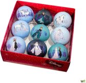 Boules de Noël Disney Frozen des Neiges - Elsa Olaf Anna - Décorations de Noël - lot de 9