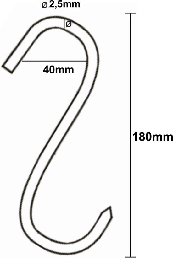 Déglon Duurzame RVS Vleeshaak 20 cm - Ideaal voor Professioneel Gebruik