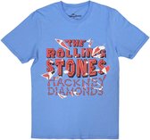 The Rolling Stones - Hackney Diamonds Shatter Heren T-shirt - M - Blauw