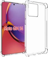 Motorola Moto G84 Hoesje - MobyDefend Transparante Shockproof TPU Gelcase - Verstevigde Hoeken - Volledig Doorzichtig - GSM Hoesje - Telefoonhoesje Geschikt Voor Motorola Moto G84