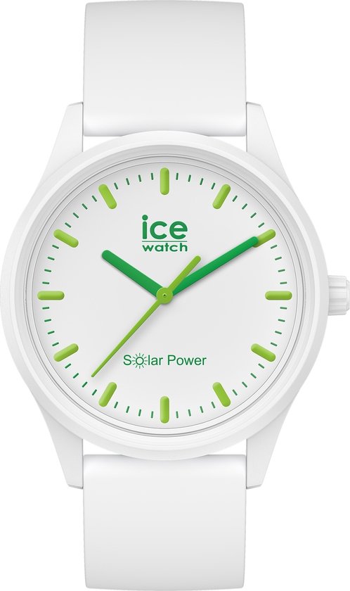 Ice-Watch ICE Solar IW017762 Horloge -Unisex - Siliconen - Wit - 40 mm
