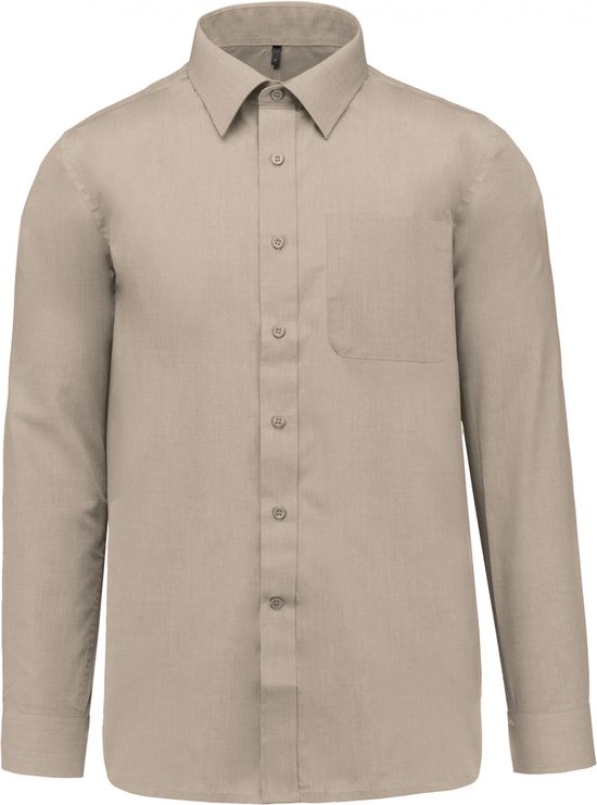 Chemise Homme Luxe 'Jofrey' manches longues Kariban Beige taille 5XL
