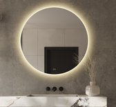 Badkamerspiegel Rond - Anti Condens - Spiegel met Verlichting - Led Verlichting - Ronde Badkamerspiegels - 120 cm