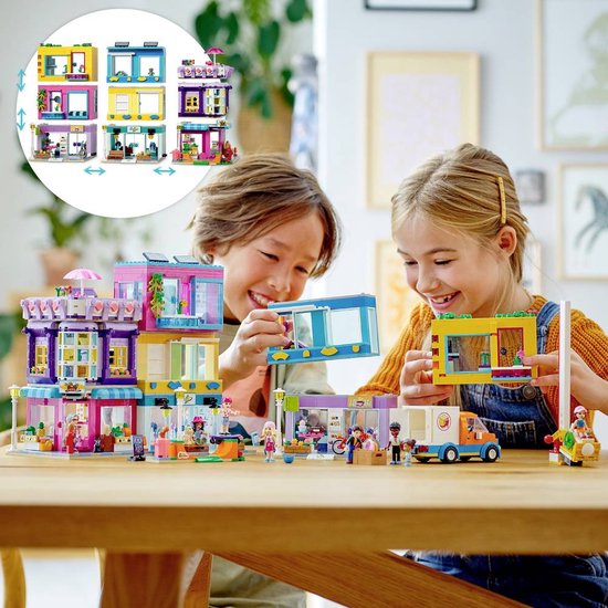 LEGO Friends 41704 L’Immeuble de La Grand-Rue, Set avec Café