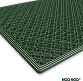NOQNOQ - deurmat - buitenmat | Antislip | Groen | 39x69 cm | 100% recycleerbaar - 30% gerecycleerd materiaal