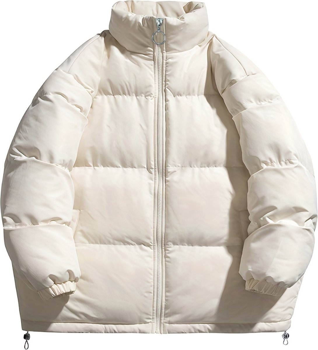 Livano Winterjas Voor Dames Faux Fur Bontkraag Parka Jas Winter Volwassen Wit