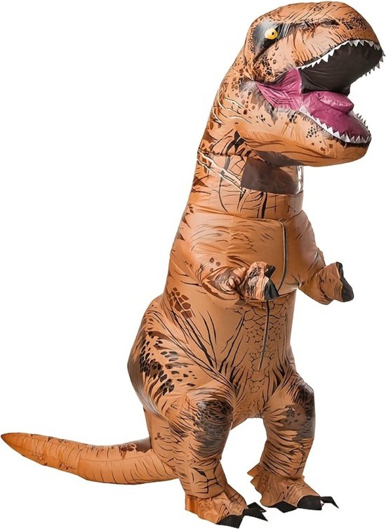 Costume d'Halloween Livano - Tenue d'Halloween - Adultes - T- Rex - Dino - Opblaasbaar - Taille M - Costume - Drôle - Carnaval