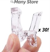 Polygel klem 30x - Dual Form Klem - Nagelklem - 30 STUKS - Nagel Clip Voor Siliconen Nagel Tips