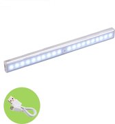 LED Lamp Met Beweging Sensor 30CM - Inclusief Type C Kabel - Nacht Lamp - Warm White - USB Oplaadbaar - Light Motion Sensor