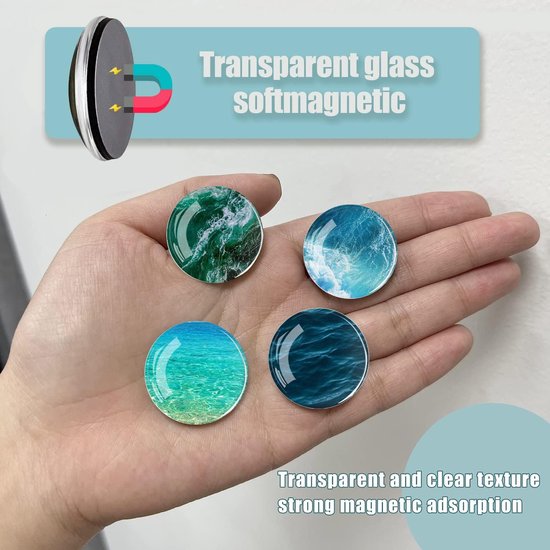 Magnidome Aimant De Réfrigérateur En Verre Cristal Pour Enfants Motif