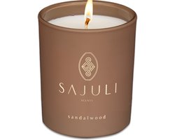 Sajuli Luxe Geurkaars – Sandelwood – Sojawas – 40 branduren – Cadeauverpakking