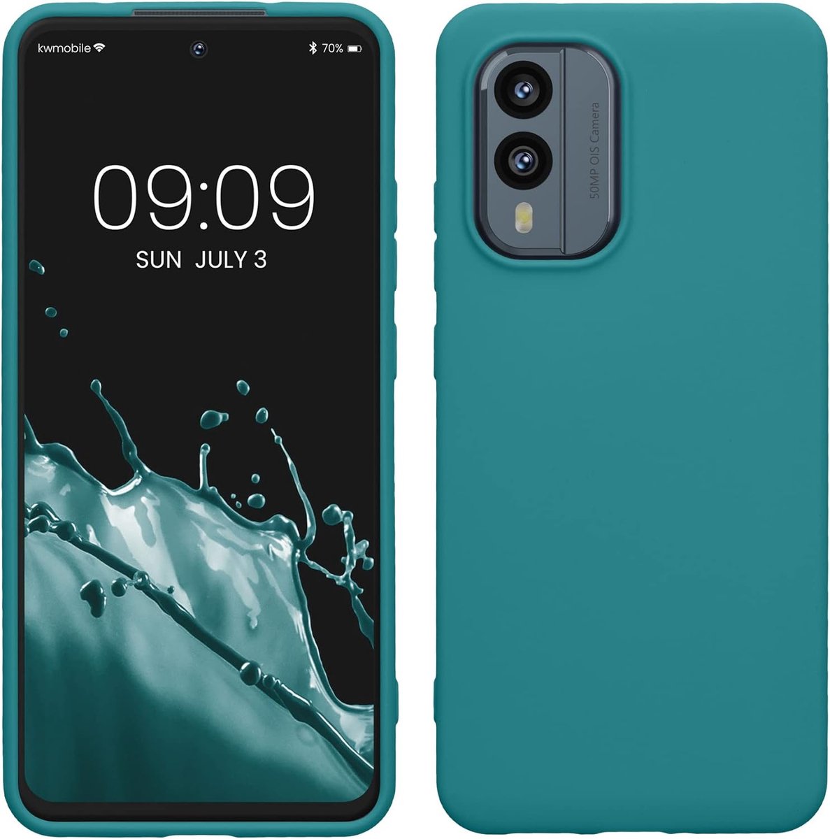 Geschikt voorNokia X30 5G Zachte Back cover Hoesje - Groen