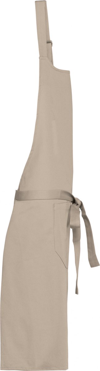 Schort/Tuniek/Werkblouse Unisex One Size Kariban Beige 100% Katoen
