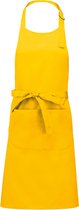 Schort/Tuniek/Werkblouse Unisex One Size Kariban Yellow 35% Katoen, 65% Polyester