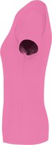 T-shirt de sport Femme L Proact Col rond Manches courtes Pink foncé 100% Polyester