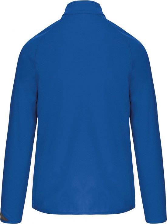 SportSweatshirt Unisex XS Proact 1/4-ritskraag Lange mouw Sporty Royal Blue / Black / Storm Grey 100% Polyester