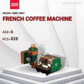 DECOOL 16805 +16807 Franse koffiemachine + Midzomergroene combislijpmachine is compatibel met het bekende merk.
