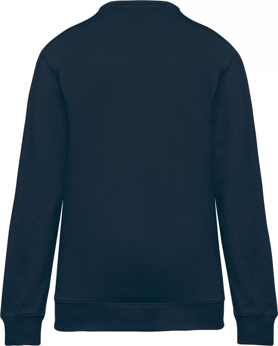 Sweatshirt Unisex L WK. Designed To Work Ronde hals Lange mouw Navy / Royal Blue 70% Polyester, 30% Katoen