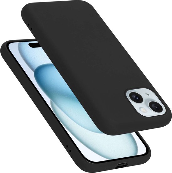Coque Cadorabo pour Apple iPhone 15 en NOIR LIQUIDE - Housse de protection en silicone TPU flexible Case Cover