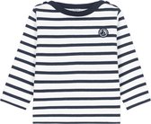 Petit Bateau Mariniere Tops & T-shirts Unisex - Shirt - Blauw - Maat 92