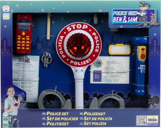 10-delige Politie-rollenspelset – Met Walkietalkie, Handboeien, Wapenstok, Badge En Meer, Perfect Voor Kinderfeestjes