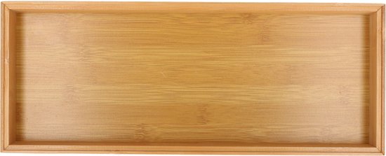Gerim - Organisateur de rangement pour armoire/tiroir plateau en bois de bambou 38 x 15 x 5 cm