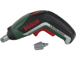 foto van Klein Toys Bosch Ixolino II accu-schroevendraaier - 12,5x4x9 cm - incl. realistische geluids- en lichteffecten - groen rood zwart