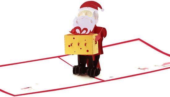 Kopje thee of koffie met de kerstman 3D pop-up Merry Christmas-wenskaart Online shoppen / Fijne feestdagen - België