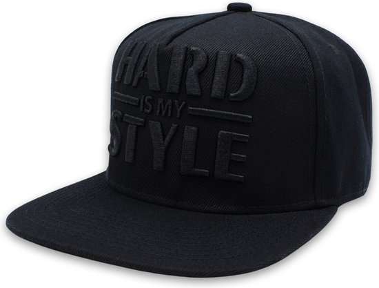 Snapback - Cap - Festival cap - Hardstyle - Hard is my style - Zwart