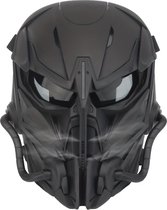 Livano Airsoft Masker - Full Face - Met Bril - Helm - Paintball - Tactical Helm - Zwart