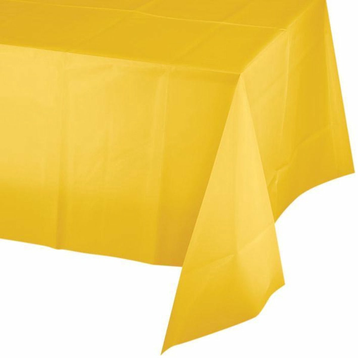 Creative Converting Feest tafelkleed van papier - 3x - geel - 274 x 137 cm - Pasen thema tafel versiering