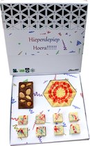 Verjaardag Chocolade cadeau - Gefeliciteerd chocolade - Fairtrade Chocolade - Brievenbuspakket - Handgemaakte chocolade