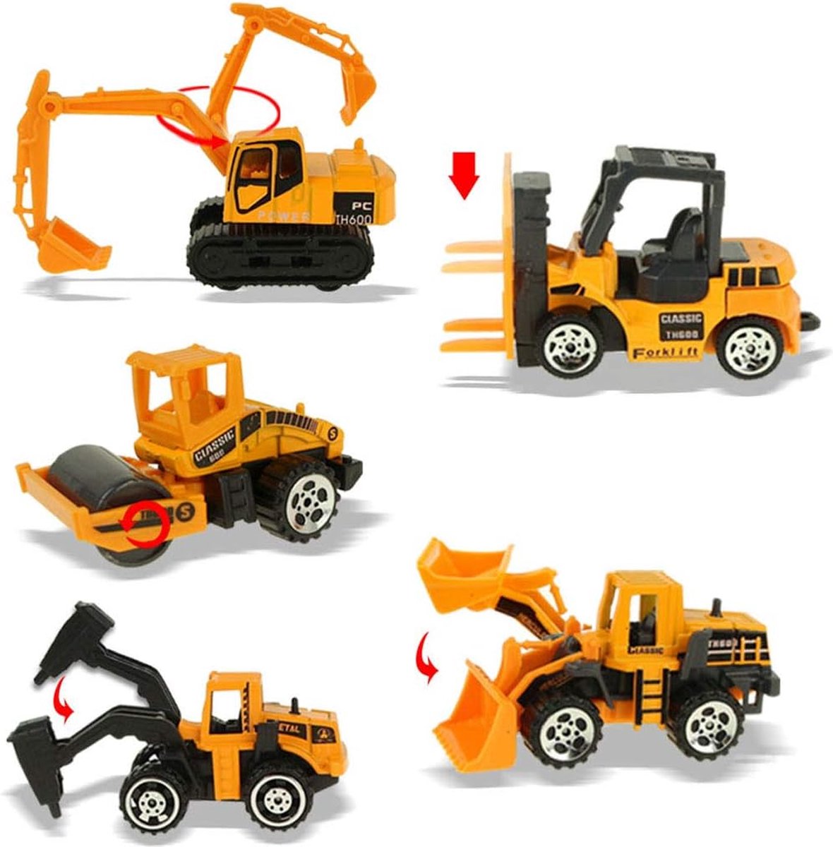 Mini Jouet de Véhicule de Construction de Voiture Génie Véhicule Moulé