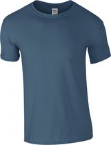 T-shirt Heren 3XL Gildan Ronde hals Korte mouw Indigo Blue 100% Katoen