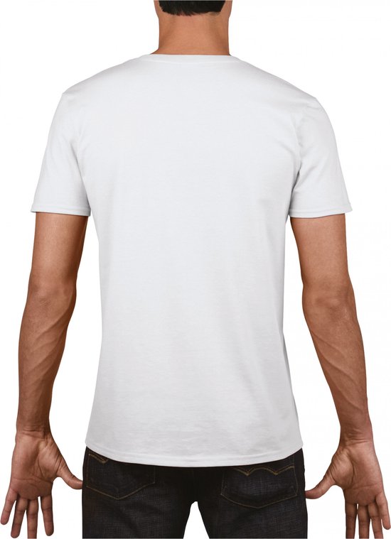 Gildan Softstyle Euro Fit Adult V-neck T-shirt GI64V00 - White - M