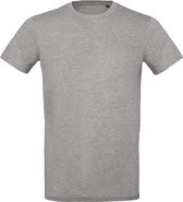 T-shirt Heren XL B&C Ronde hals Korte mouw Sport Grey 100% Katoen