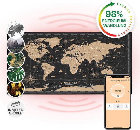 Klarstein Wonderwall Air Art Smart - 700W - Infrarood Verwarming 120x60cm Smart Home 98 Energieconversie Milieuvriendelijk Zonder Stof En Lawaai Praktisch Elegant Wandmontage Aangena 4 Klarstein Wonderwall Air Art Smart - 700W - Infrarood Verwarming 120x60cm Smart Home 98 Energieconversie Milieuvriendelijk Zonder Stof En Lawaai Praktisch Elegant Wandmontage Aangena 4