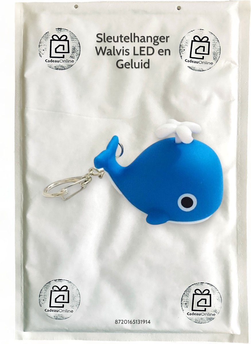 Sleutelhanger Walvis LED en Geluid