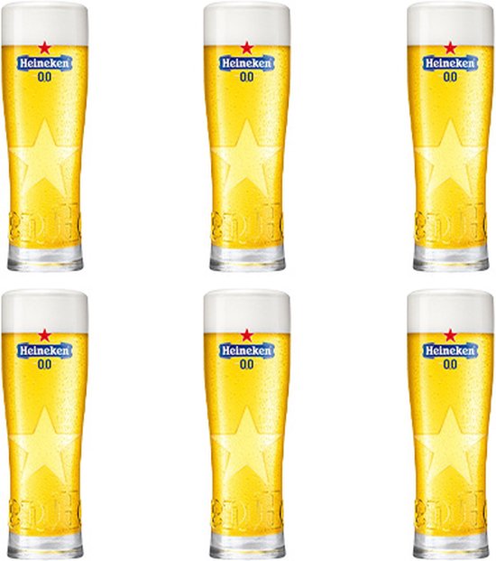 Heineken - Bierglas 0.0% 250ml - 6 stuks