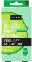 SenceBeauty Peel-Off Gezichtsmasker Komkommer 4ST