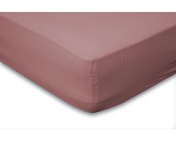 Eleganzzz Hoeslaken Katoen Perkal 35cm Hoekhoogte - Rose - Hoeslaken 160x200cm - Hoeslakens - Tweepersoons