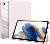 Geschikt voor Dux Ducis Toby Samsung Galaxy Tab A9 Smart Tri-Fold Book Case Roze