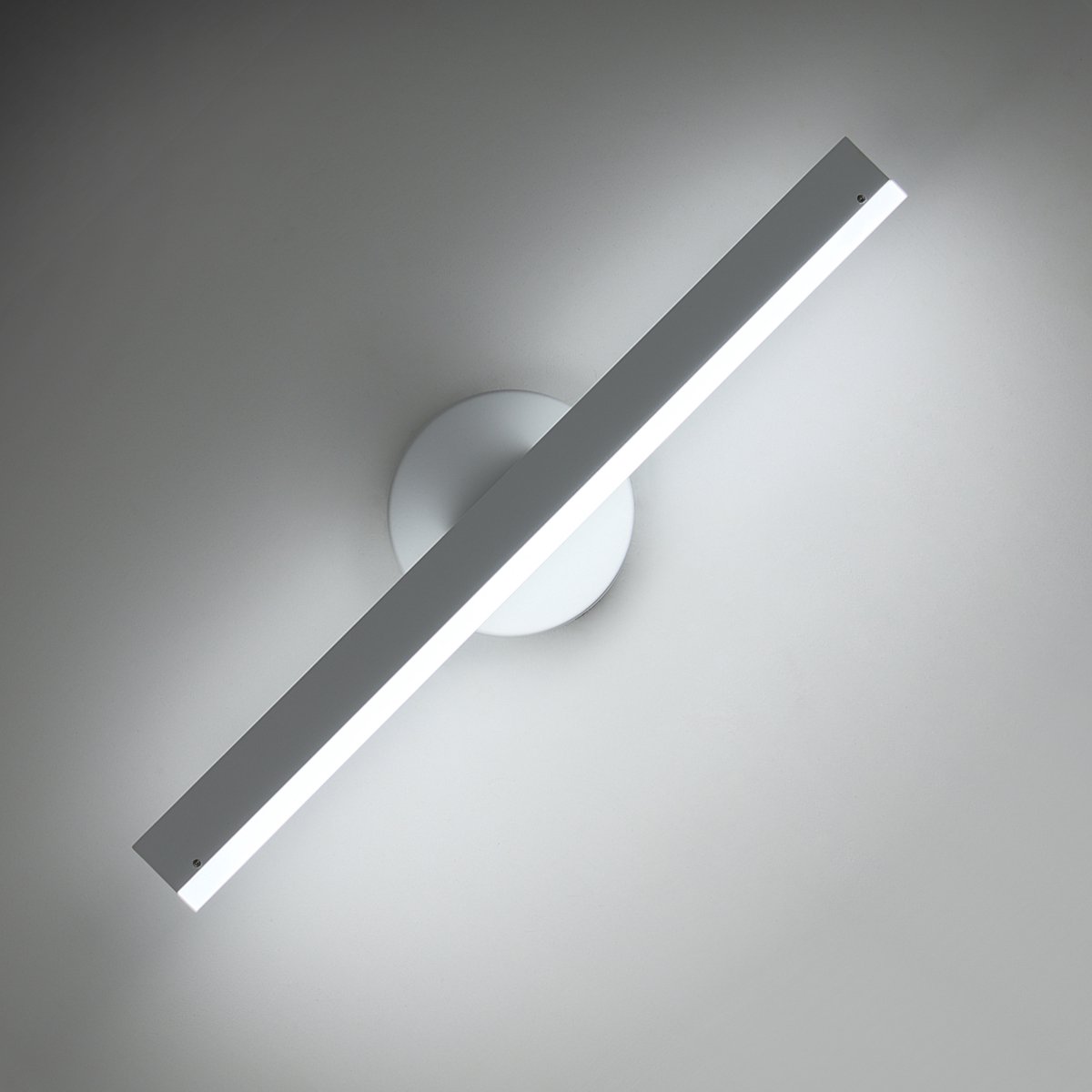 Delaveek-Moderne LED Binnen Wandlamp - 360° Draaibaar - 12W - Metaal - Koel Wit 6500K